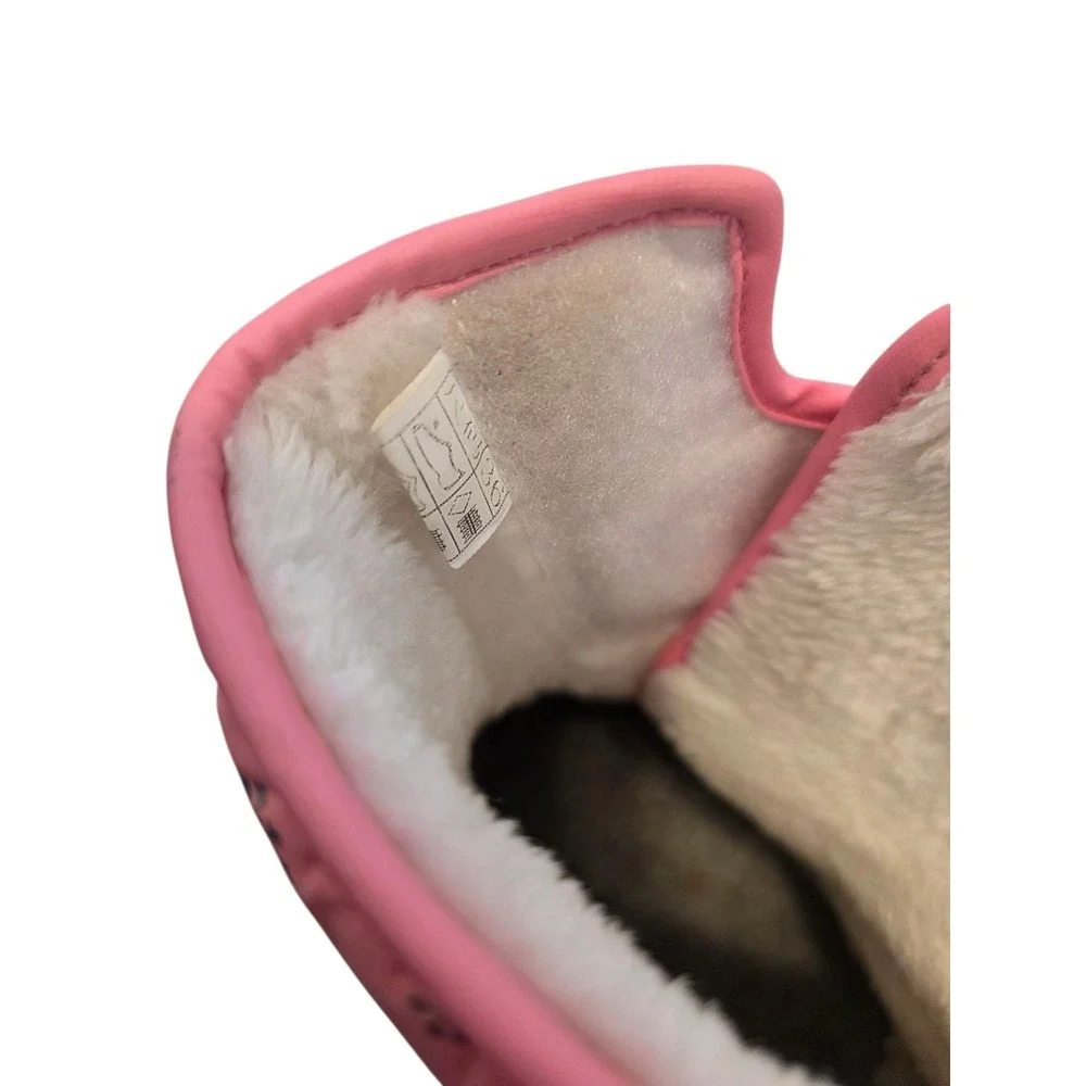 COGA Girls Pink Snowflake Puffer Winter Snow Boots Warm Cozy Toddler‎ Kid Suze 4